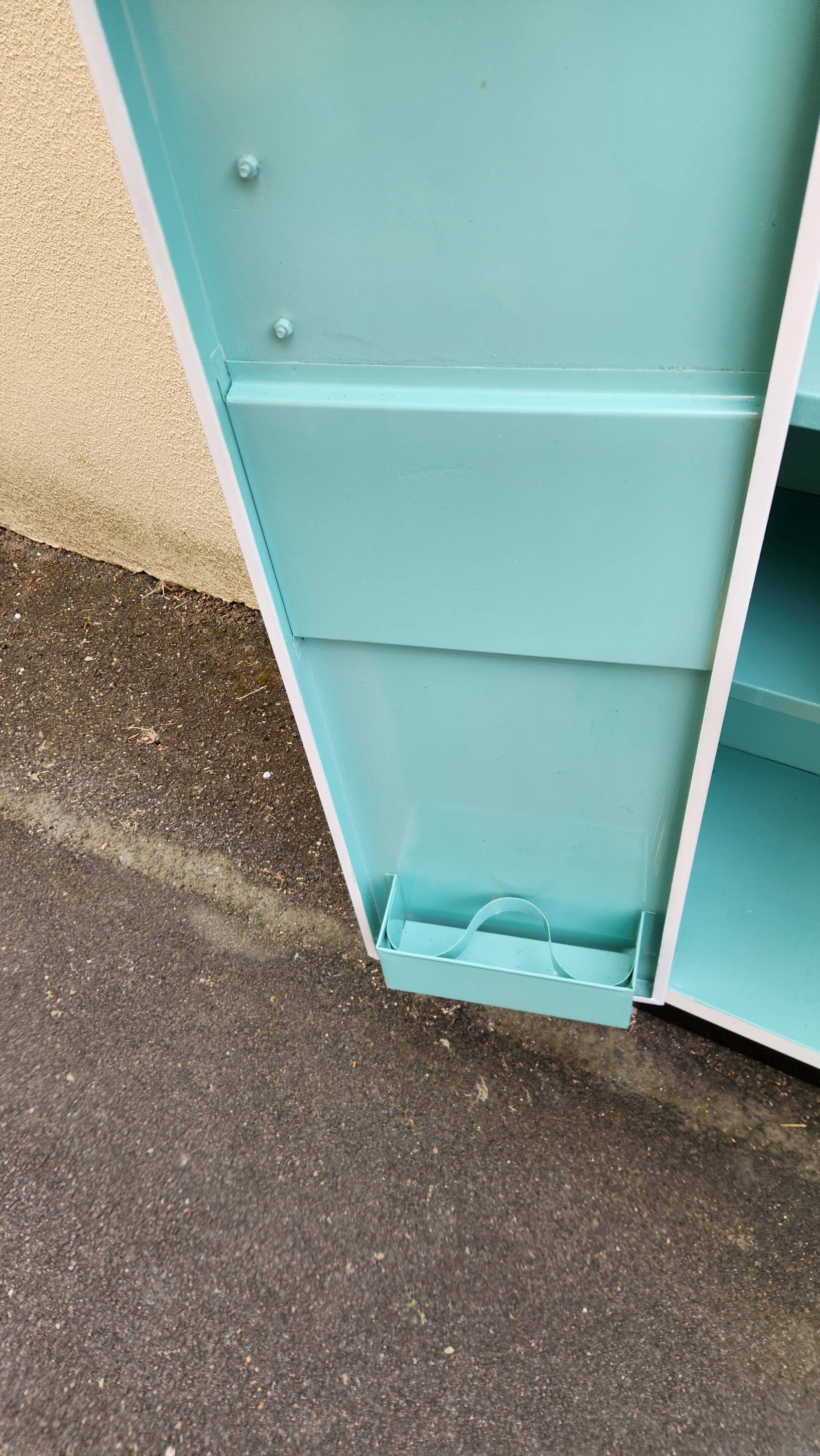 Vintage industrial metal wardrobe 1960-1970