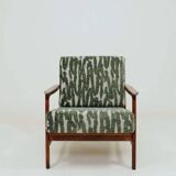 Vintage Armchair Green Cushions Classic Design