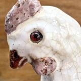 Terracotta hen Bavent XIX sulphide eyes