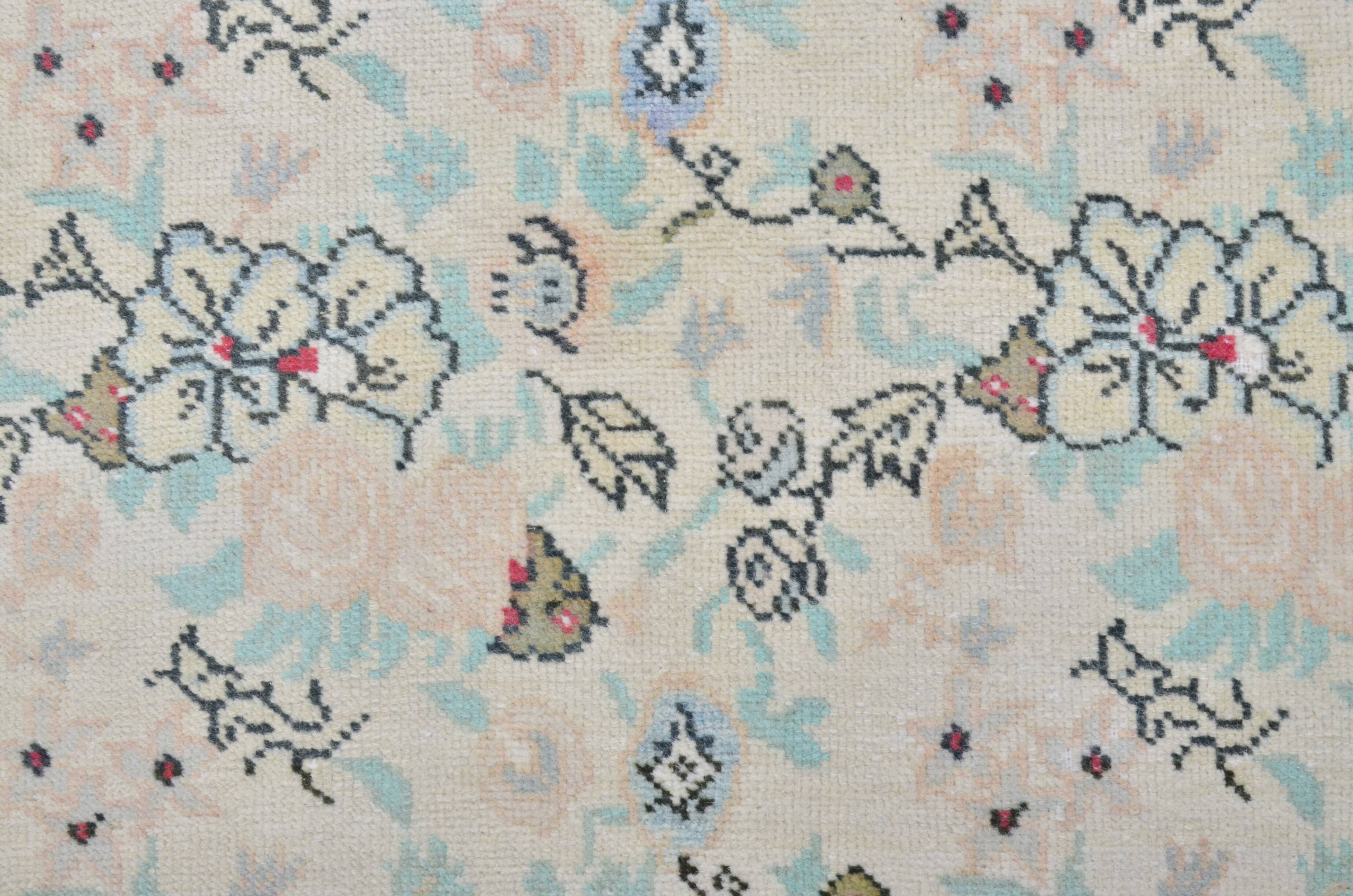 Beige Turkish Floral Carpet sku 3335