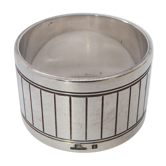 Christofle towel ring in silver metal