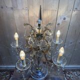 Large Bohemian crystal chandelier