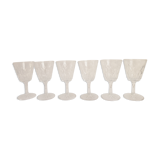 6 glasses on foot 70's