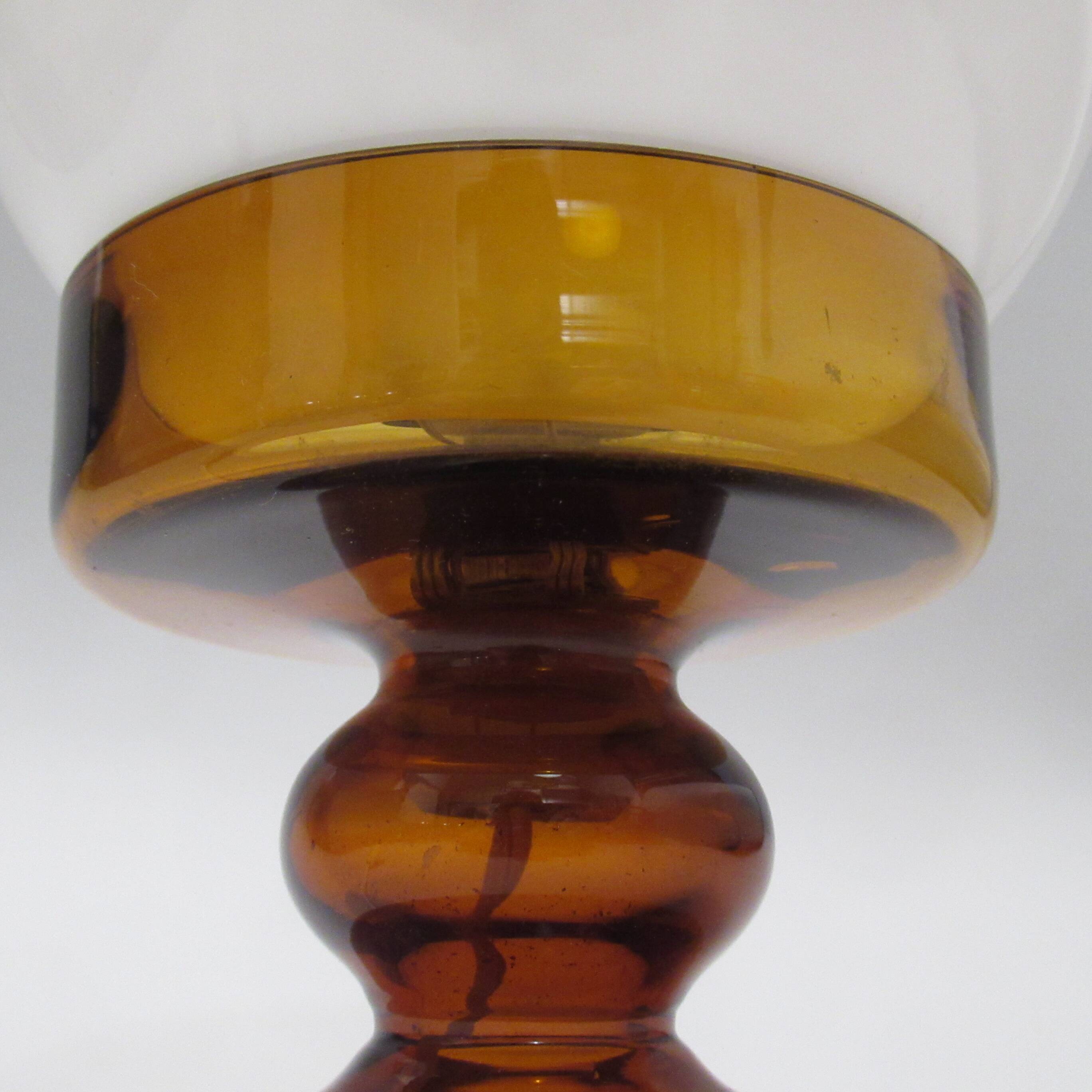 Small "Bilboquet" glass lamp from the 1970s.