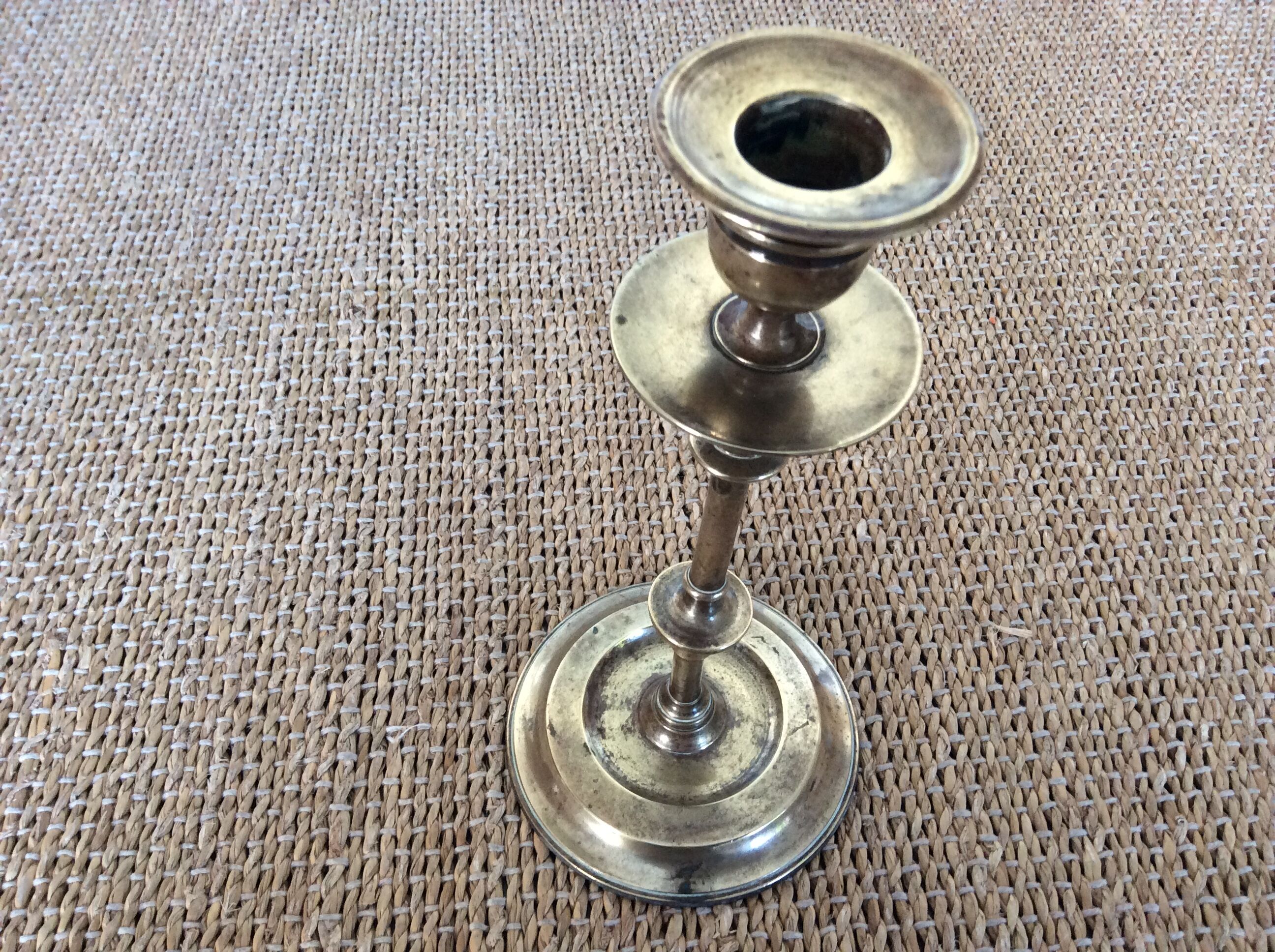 Copper candle holder