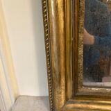 Ancien miroir doré Louis Philippe 130x85 cm
