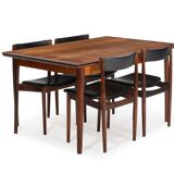Danish Palisander Dining Set by Henry Rosengren Hansen