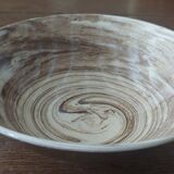 Coupe saladier céramique terre cuite émaillée terre mêlée XXème