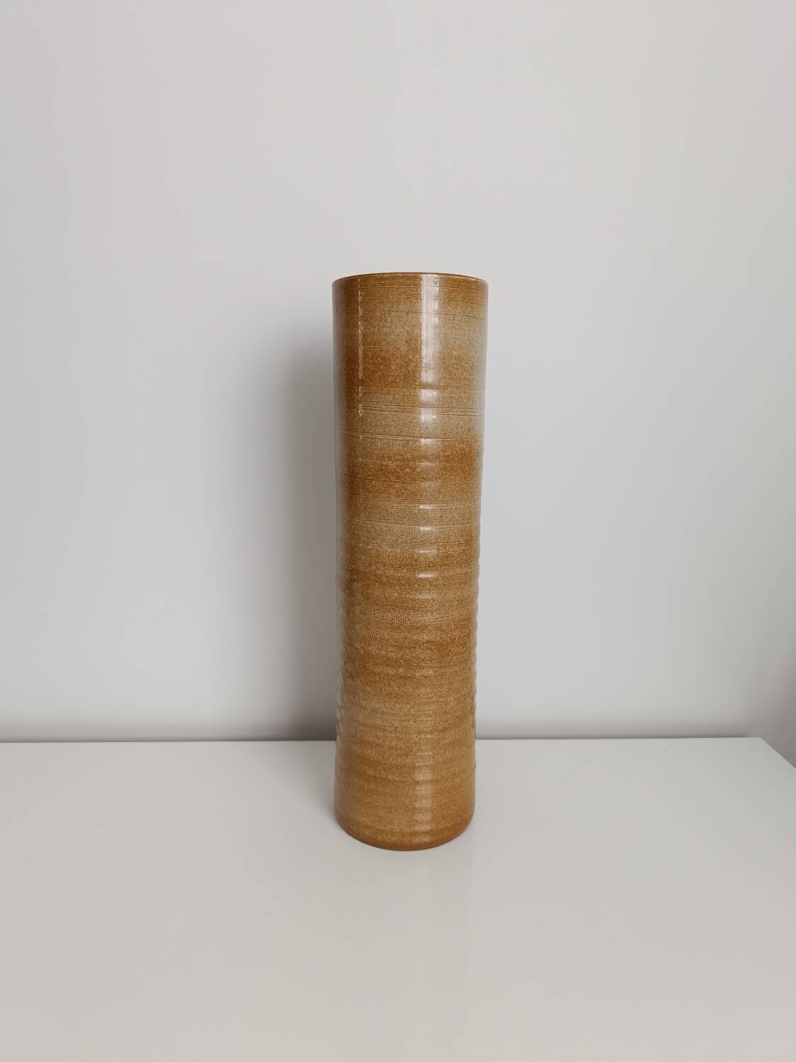 Large handcrafted stoneware vase
