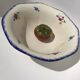 Mary Lou Digoin octagonal salad bowl diameter 28cm dark blue edge