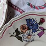 4 Sarraguemines plates and saucers