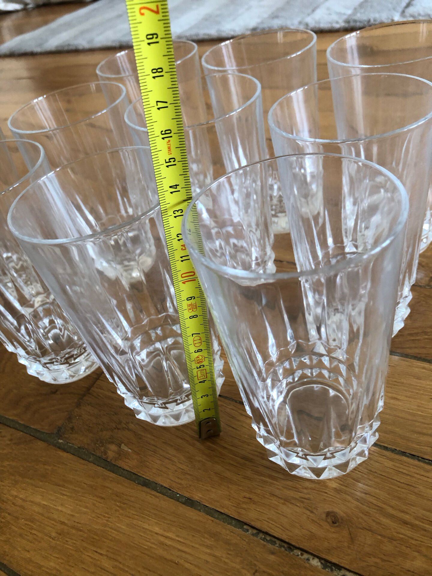 10 verres Cristal d’Arques