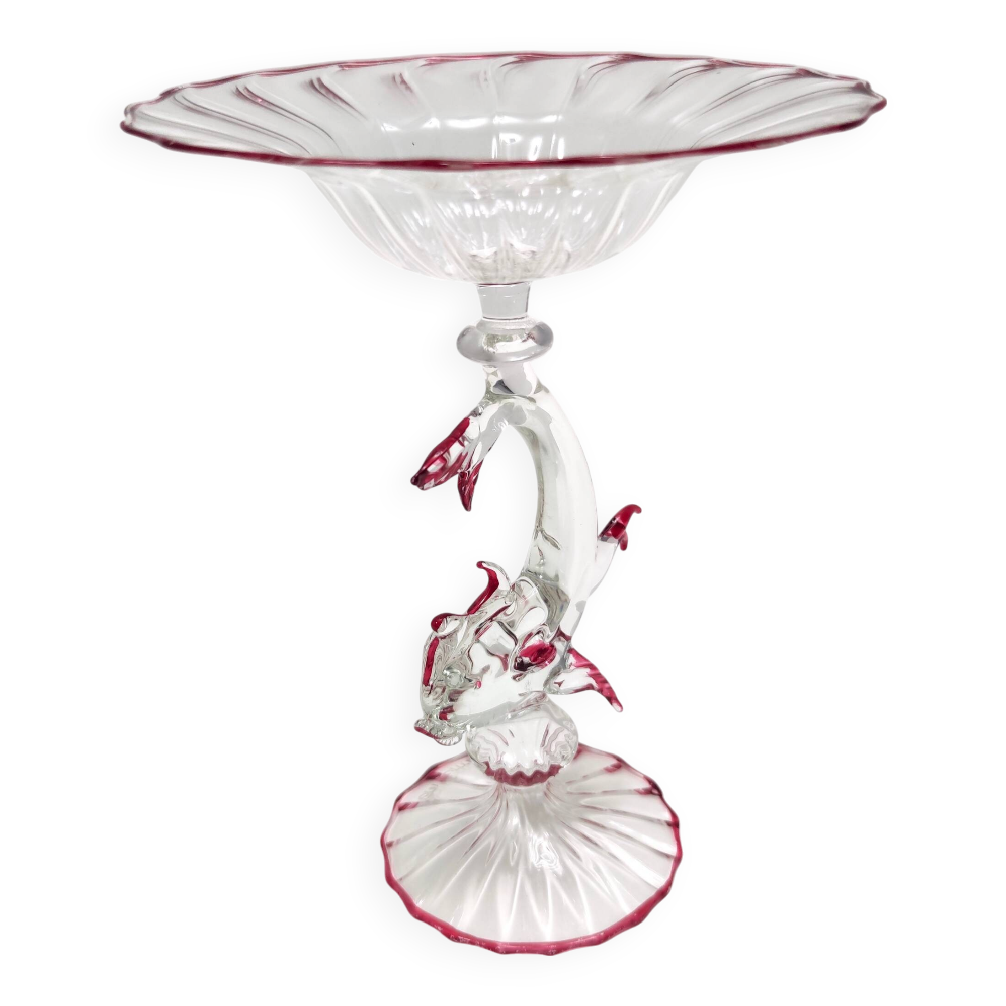 Renaissance style Murano Glass Cake Stand by La Murrina, Italy
