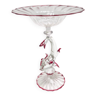 Renaissance style Murano Glass Cake Stand by La Murrina, Italy
