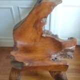 Exotic wood armchair