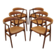 6 chaises danoises en teck, années 1970