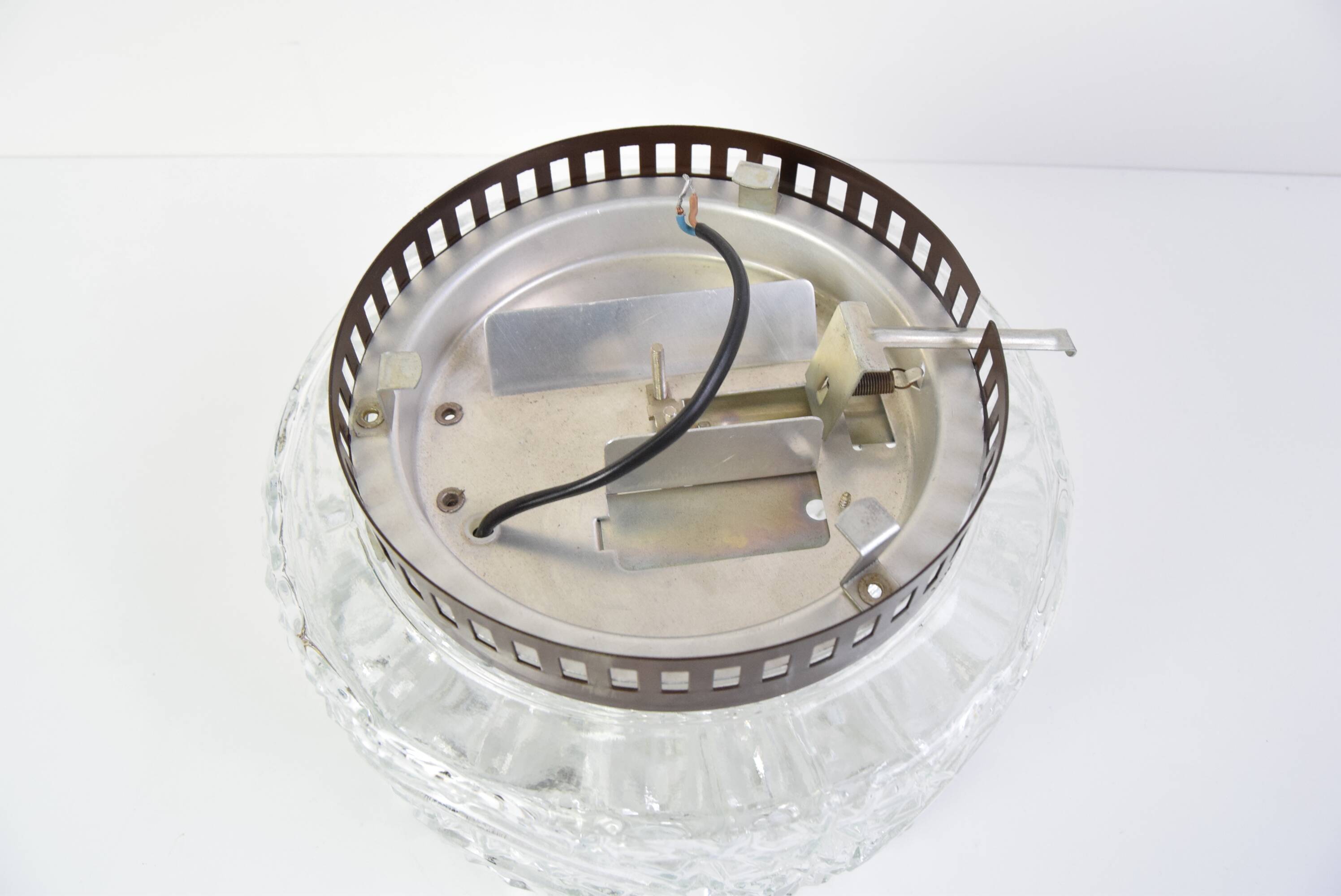 Mid-century round ceiling light, 1980s.