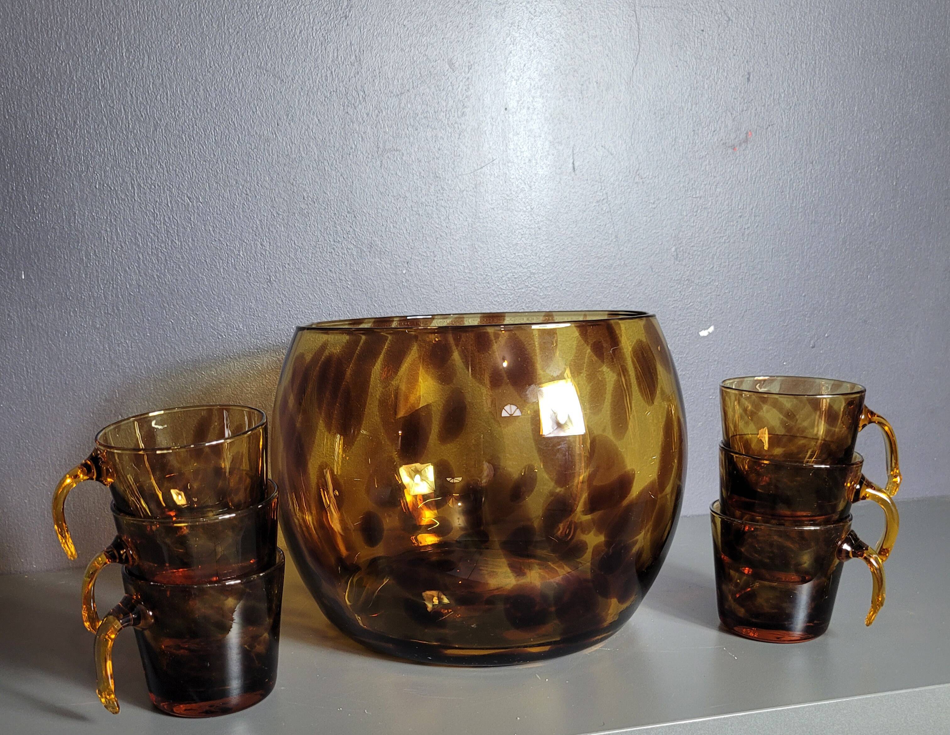 Blown glass punch service