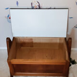 Teak and formica toy chest