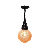 Frans Art Deco Hanglamp Van Muller Freres Luneville, 1930s