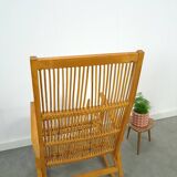 Fauteuil à bascule en rotin Design Hellerau