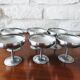 Lot de 6 coupes à glace en inox