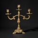 Pair of Napoleon III candelabra in brass, 19th century