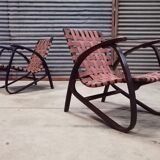 Pair of Jan Vanek armchairs for Up Zavody 1930