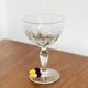 6 19th century guilloche stemmed glasses