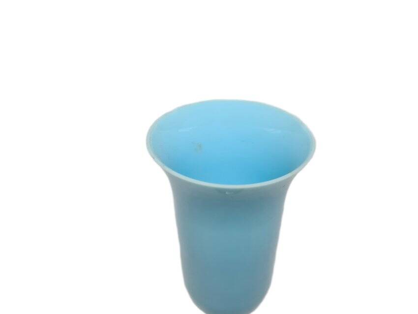 Art Nouveau Fiorentina Roses vase attributed to Stelvia by Empoli, Italy, 1950s