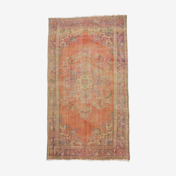 Anatolian handmade vintage rug 286 cm x 166 cm