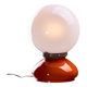 Space Age Orange Glass Lamp, 1970s