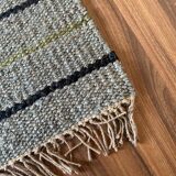 small hemp rug; 60x90cm; stripes