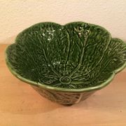 Ceramic cabbage service: salad bowl and tureen