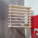 Tabouret design neuf carré en bois japandi collection simplicity