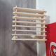 Tabouret design neuf carré en bois japandi collection simplicity