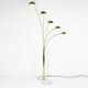 Large lamp arc 5 fires foot marble Reggiani. Italy, 70s
