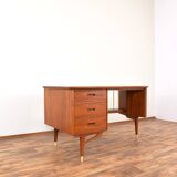 Mid-Century Organic Teak Desk from Sola Møbler, 1960s.