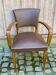 Art Deco bridge armchairs in leather from the 1950s.