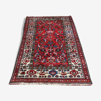 Hand-knotted hamadan carpet Iran 98x195cm