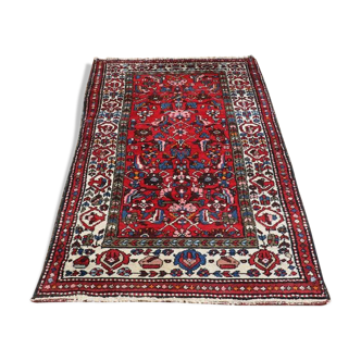 Hand-knotted hamadan carpet Iran 98x195cm
