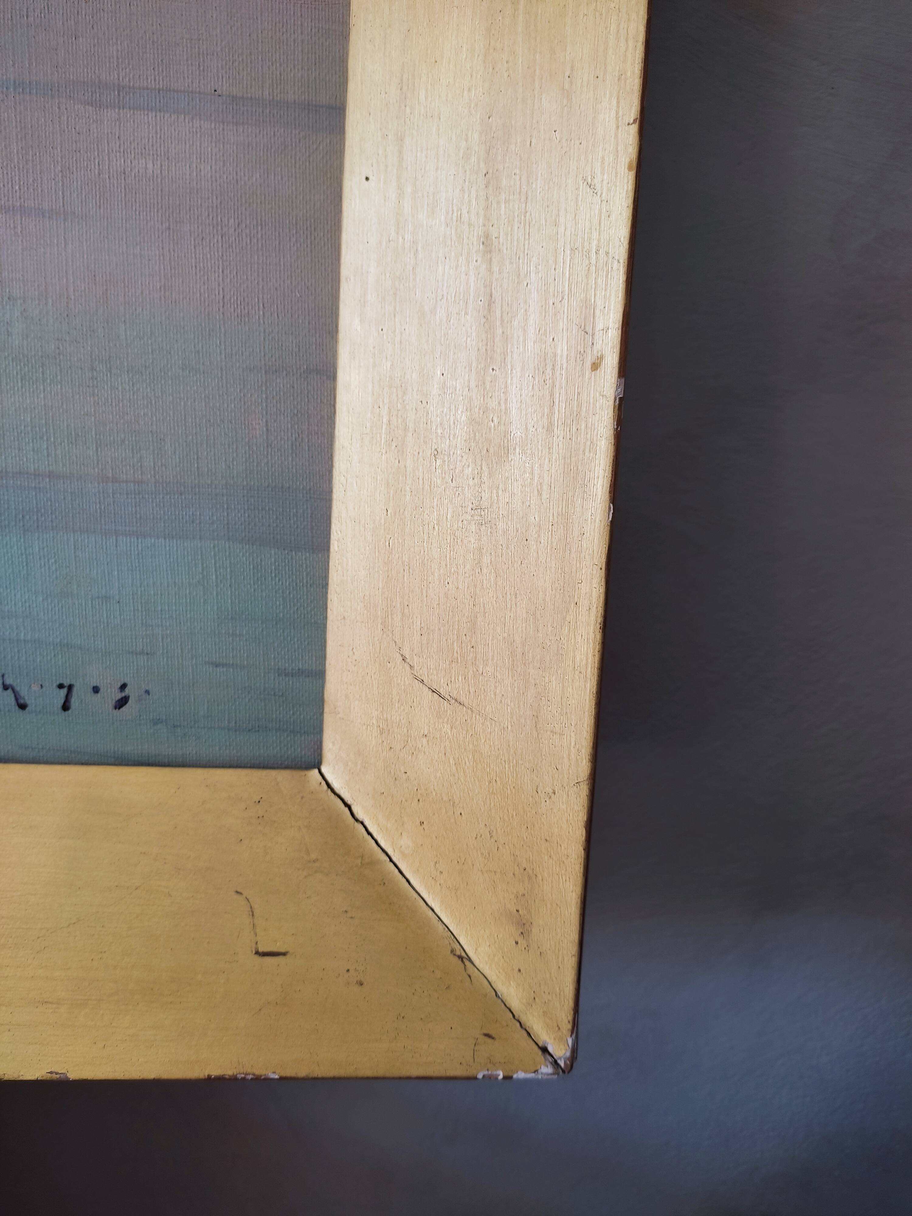 Oil on canvas orientalist landscape