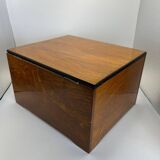 Jugendstil / Art Nouveau Box in Partly Ebonized Solid Oak, Austria, 1900