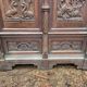 Large buffet / carved oak wardrobe – Neo-Gothic decor –
