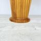 Vintage Ikea solid wooden table lamps with rattan shade, 1980s