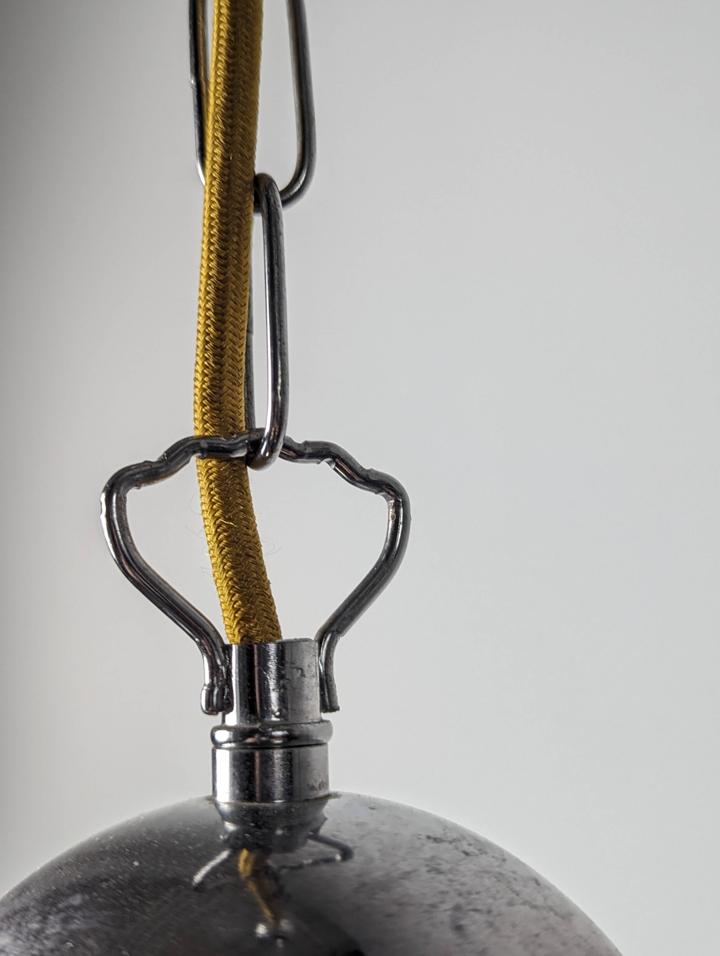 Italian designer pendant lamp with murano glass