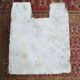 Column pedestal in sculpted Carrara marble