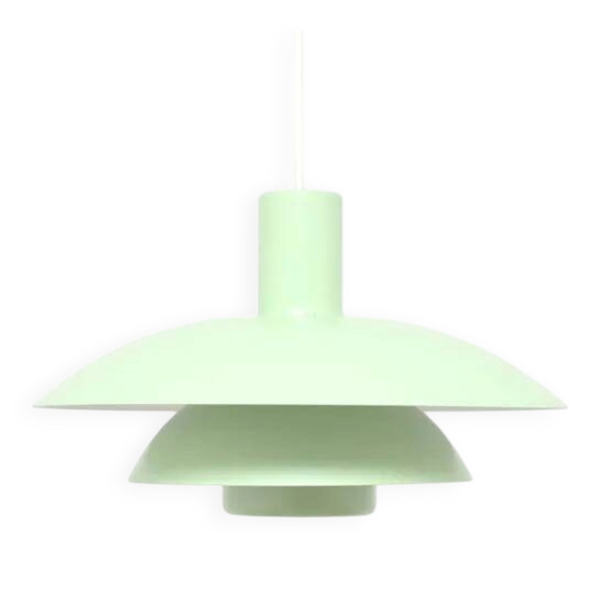 Pistachio Scandinavian lamp, 1970s