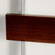 Coat rack in rosewood and metal