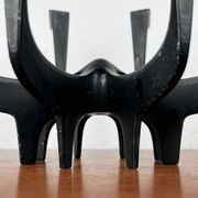 Danish metal candlestick in mid-century style by Gunnar Cyren for Dansk Designs Denmark, 1960s.